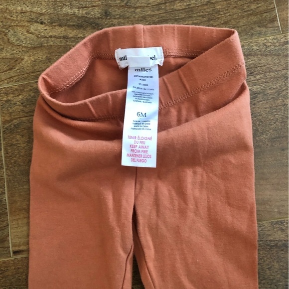 Miles The Label Baby Legging Knit Orange 6M - Picture 4 of 4